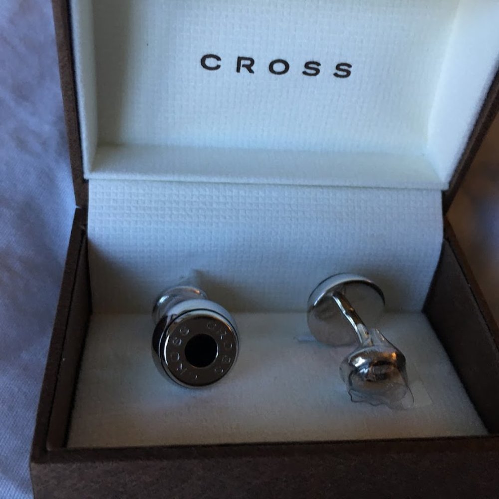 Cross Silver Plated Cufflinks